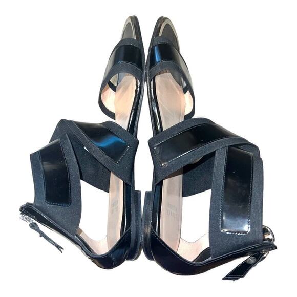 ▶️ Stuart Weitzman ◀️ Black Silver Expo Jet with Mirror. Size 8 - Picture 4 of 13